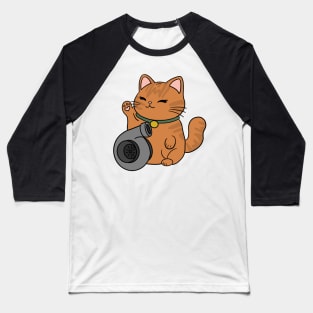 Maneki-Neko Ginger Baseball T-Shirt